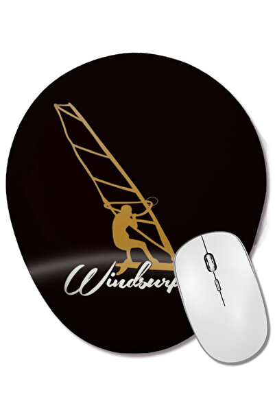 BASKI DÜNYASI Mouse Pad oval cu suport pentru încheietura mâinii, pentru wind...