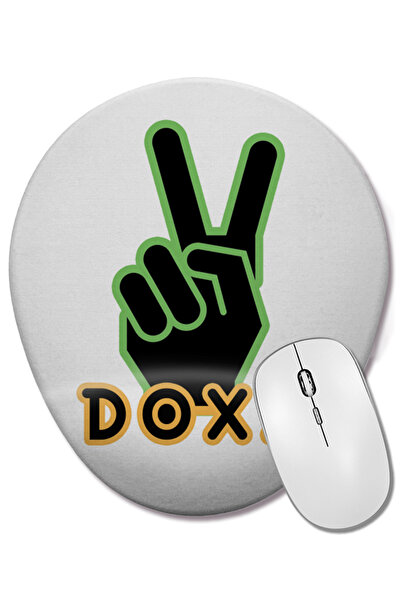 BASKI DÜNYASI Mouse Pad oval Doxss cu suport pentru încheietura mâinii