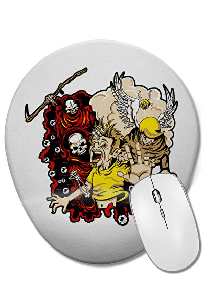 BASKI DÜNYASI Mouse Pad oval cu suport pentru încheietura mâinii