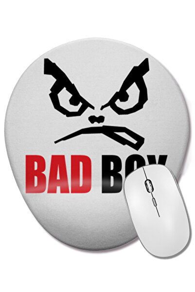 BASKI DÜNYASI Badboy 02 Mouse Pad oval cu suport pentru încheietura mâinii