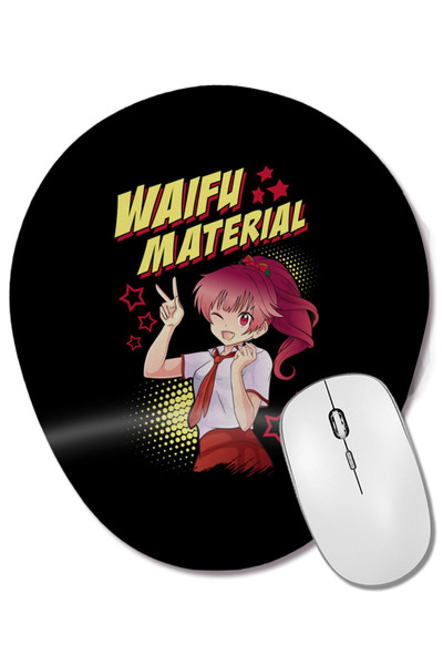 BASKI DÜNYASI Mouse Pad oval cu suport pentru încheietura mâinii, cu material...