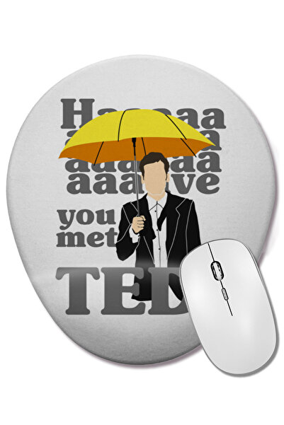 BASKI DÜNYASI How I Met Your Mother Mouse Pad oval cu suport pentru încheietu...