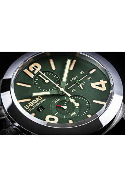 U-BOAT 9581 Classico 45 mm Tungsteno CAS Green Mens Watch 10ATM