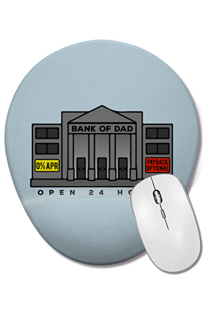 BASKI DÜNYASI Mouse Pad oval cu suport pentru încheietura mâinii, pentru Ziua...