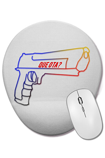 BASKI DÜNYASI Mouse Pad oval cu suport pentru încheietura mâinii Cs Go Counter Strike Que Ota