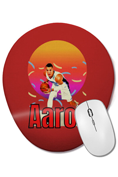 BASKI DÜNYASI Aaron Gordon Vintage Art - Legend Basketball Gift Mouse Pad ova...