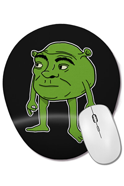 BASKI DÜNYASI Οβάλ ποντίκι ποντικοπολίτες με στήριγμα καρπού Shronk Meme