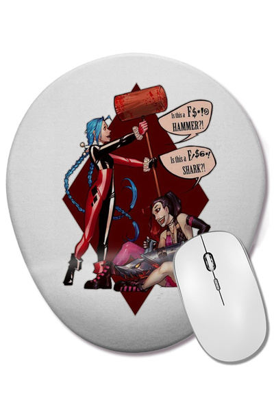 BASKI DÜNYASI Οβάλ ποντίκι με υποστήριξη καρπού Jinx