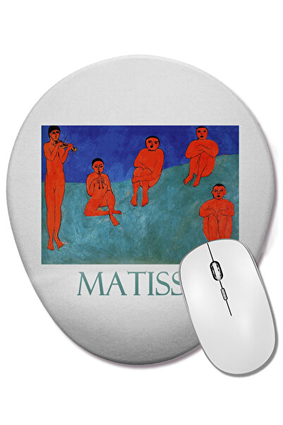 BASKI DÜNYASI Music 1910 de Henri Matisse Mouse Pad oval cu suport pentru înc...