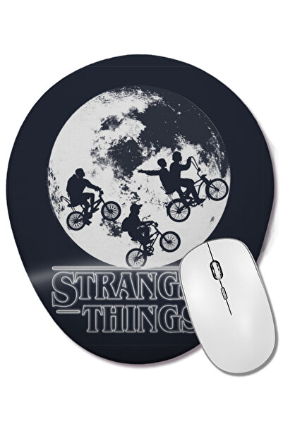 BASKI DÜNYASI Stranger Things 01 Οβάλ ποντίκι με υποστήριξη καρπού