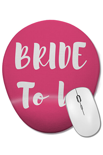 BASKI DÜNYASI Mouse Pad oval cu suport pentru încheietura mâinii Bride To Be ...
