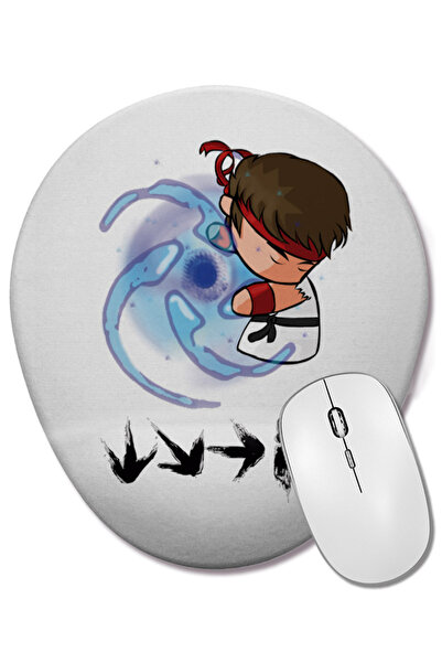 BASKI DÜNYASI Hadouken Ryu Street Fighter овална подложка за мишка с опора за...