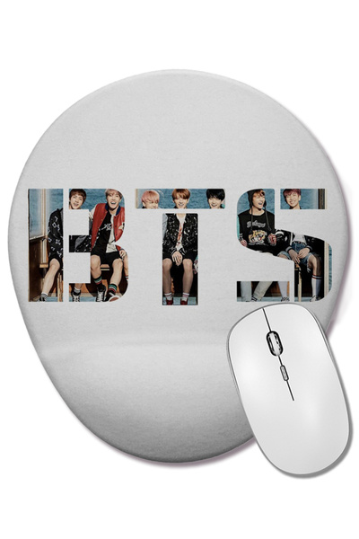 BASKI DÜNYASI Bts 05 Οβάλ ποντίκι με υποστήριξη καρπού
