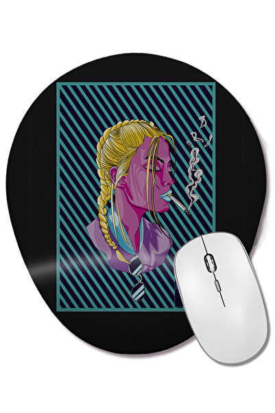 BASKI DÜNYASI Mouse Pad oval cu suport pentru încheietura mâinii la presiune ...