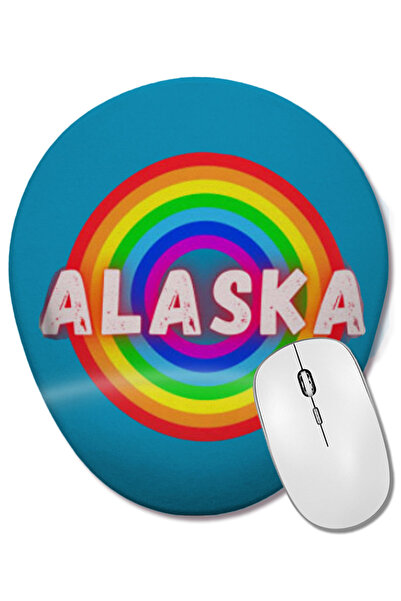 BASKI DÜNYASI Mouse Pad oval în stil retro vintage Alaska, cu suport pentru î...
