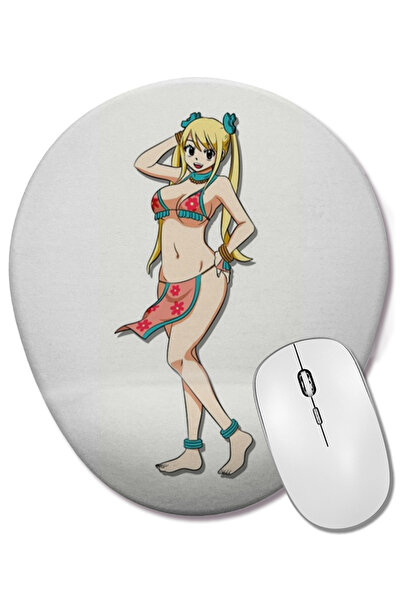 BASKI DÜNYASI Mouse Pad oval Fairy Tail Lucy Heartfilia Anime Manga cu suport...