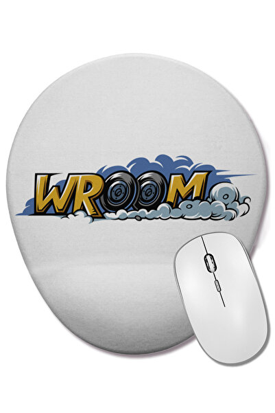 BASKI DÜNYASI Mouse Pad oval cu suport pentru încheietura mâinii Wroom