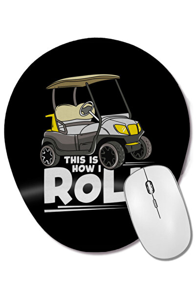 BASKI DÜNYASI Mouse Pad oval cu suport pentru încheietura mâinii, cu fraza am...