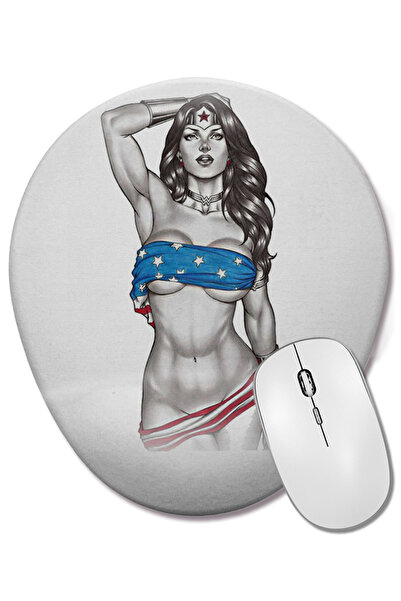 BASKI DÜNYASI Mouse Pad oval Maravilhosa cu suport pentru încheietura mâinii