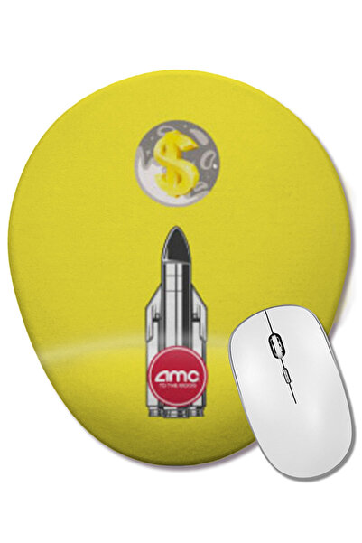 BASKI DÜNYASI Amc Stock To The Mon DAY MERCH Mouse Pad oval cu suport pentru ...