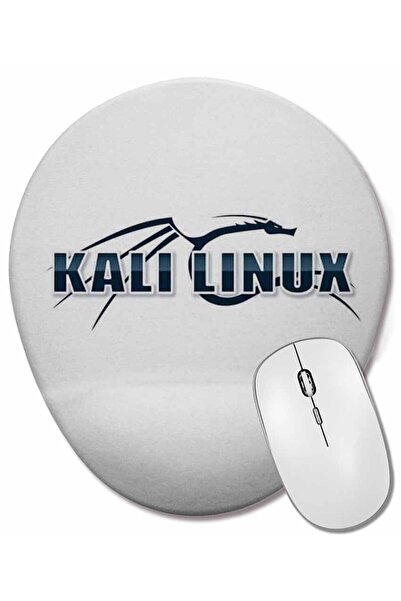 BASKI DÜNYASI Mouse Pad oval cu suport pentru încheietura mâinii Linux Kali