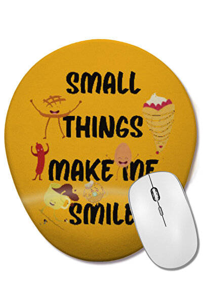 BASKI DÜNYASI Smile Quotes Happy Love Gift Mouse Pad oval cu suport pentru în...