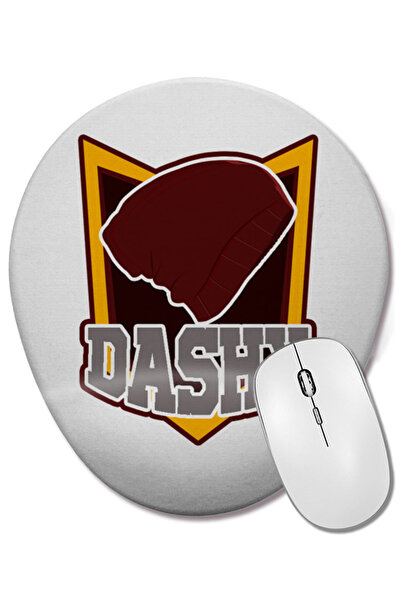 BASKI DÜNYASI Οβάλ ποντίκι ποντικοπολεμικό χαλάκι Camisa Dashy με κόκκινο καπ...