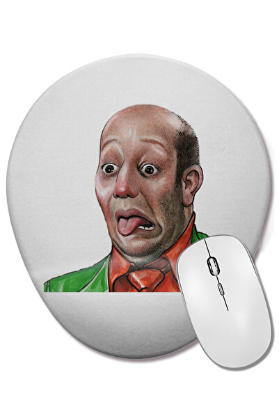 BASKI DÜNYASI Mouse Pad oval cu suport pentru încheietura mâinii, așa că ai s...