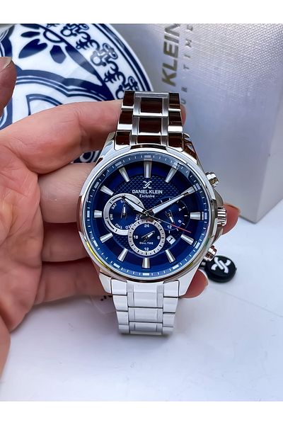 Daniel Klein All Functions Active Original Men's Wristwatch with Bracelet Gift
