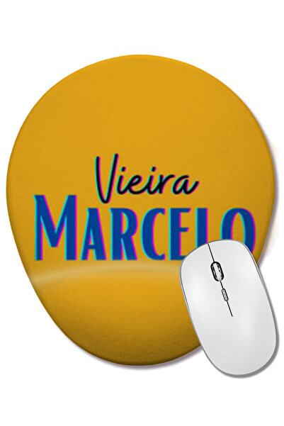 BASKI DÜNYASI Mouse Pad oval Marcelo Vieira cu suport pentru încheietura mâinii