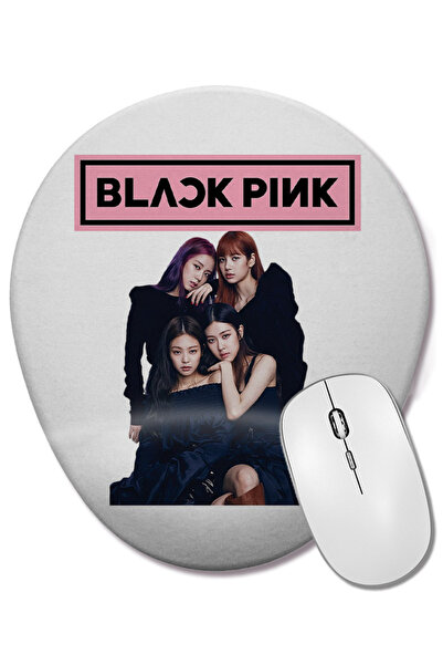 BASKI DÜNYASI Blackpink 05 Mouse Pad oval cu suport pentru încheietura mâinii