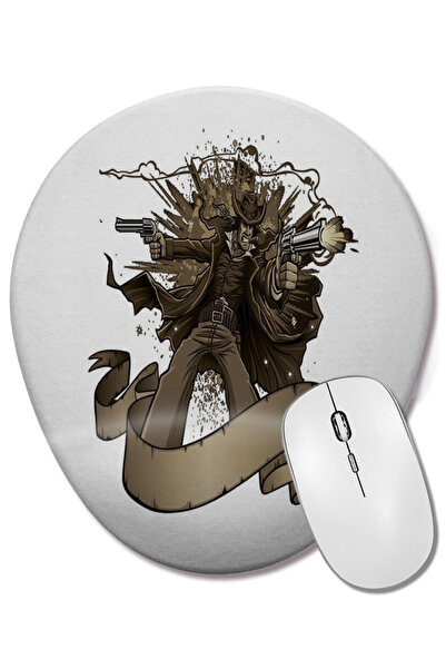 BASKI DÜNYASI Mouse Pad oval Faroeste cu suport pentru încheietura mâinii