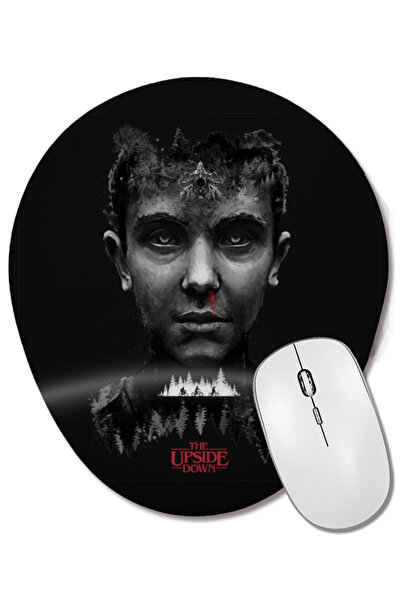BASKI DÜNYASI Stranger Things The Upside Down Mouse Pad oval cu suport pentru...