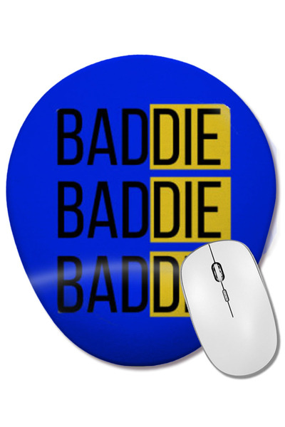 BASKI DÜNYASI Οβάλ ποντίκι με υποστήριξη καρπού Baddie Baddie Baddie
