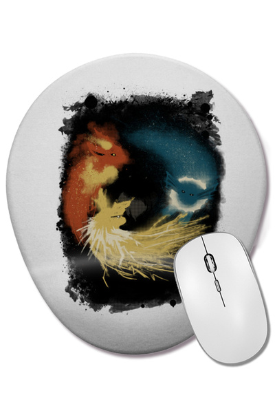 BASKI DÜNYASI Οβάλ ποντίκι με υποστήριξη καρπού Fox Reeveelution