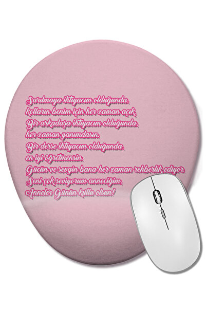 BASKI DÜNYASI Cadou pentru Ziua Mamei 011 Mouse Pad oval cu suport pentru înc...