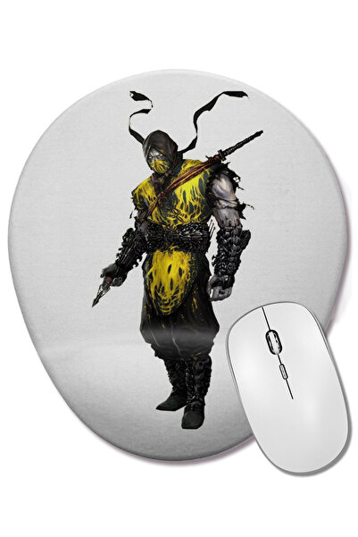 BASKI DÜNYASI Mouse Pad oval Scorpion cu suport pentru încheietura mâinii
