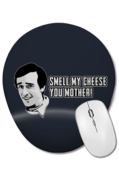 BASKI DÜNYASI Alan Partridge Smell My Cheese Quote Oval Mouse Pad with Wrist ...