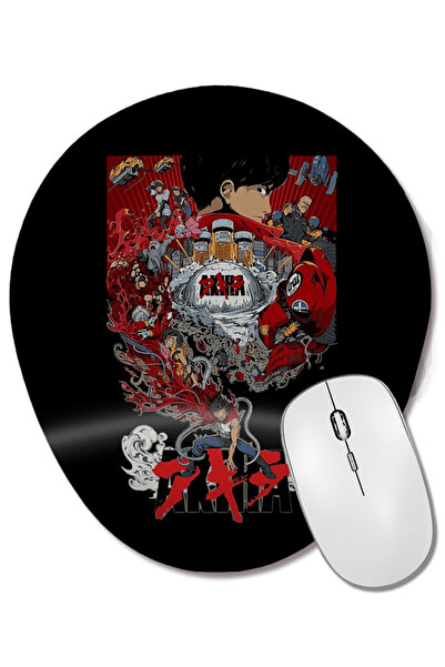 BASKI DÜNYASI Mouse Pad oval Akira cu suport pentru încheietura mâinii
