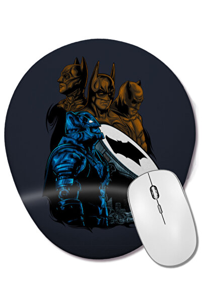 BASKI DÜNYASI Mouse Pad oval Batman 01 cu suport pentru încheietura mâinii
