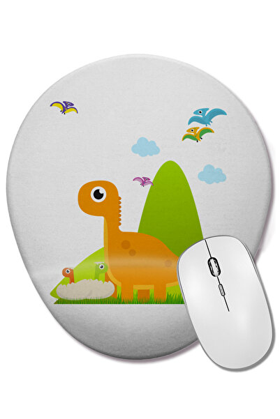 BASKI DÜNYASI Mouse Pad oval cu suport pentru glezne Figurine cu animale pent...