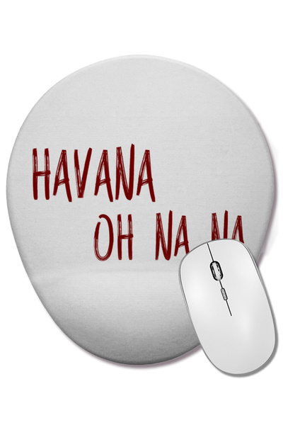BASKI DÜNYASI Mouse Pad oval Cabello Havana cu suport pentru încheietura mâinii