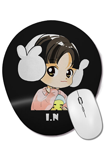 BASKI DÜNYASI Mouse Pad oval Stray Kids în stil Chibi cu suport pentru închei...