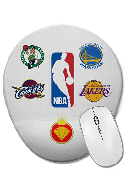 BASKI DÜNYASI Mouse Pad oval Nba Da King Basketball Boston Golden Cavaliers L...