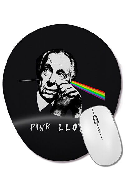 BASKI DÜNYASI Mouse Pad oval Pink Lloyd cu suport pentru încheietura mâinii