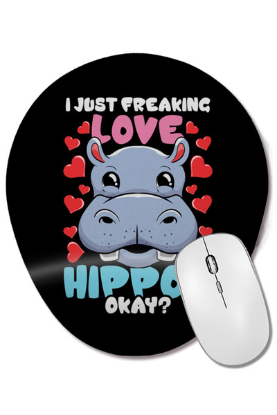 BASKI DÜNYASI Sunt foarte pasionat de hipopotami Okay Hippo Lover Mouse Pad o...