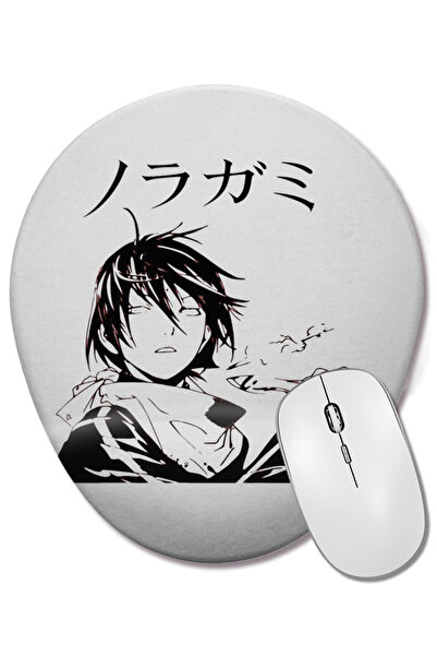 BASKI DÜNYASI Mouse Pad oval Noragami Yato cu suport pentru încheietura mâinii