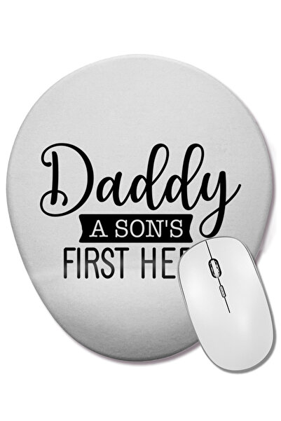 BASKI DÜNYASI Δώρο για την Ημέρα του Πατέρα Οβάλ ποντίκι με υποστήριξη καρπού