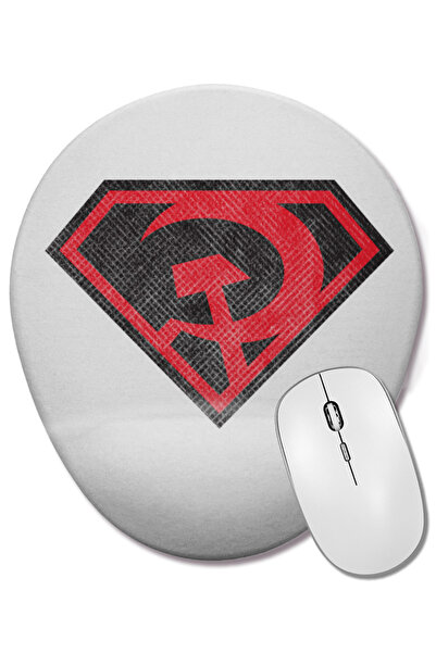 BASKI DÜNYASI Σούπερμαν Ρεντ Σον Σούπερμαν Οβάλ Επιφάνεια Ποντικιού με Στήριγ...