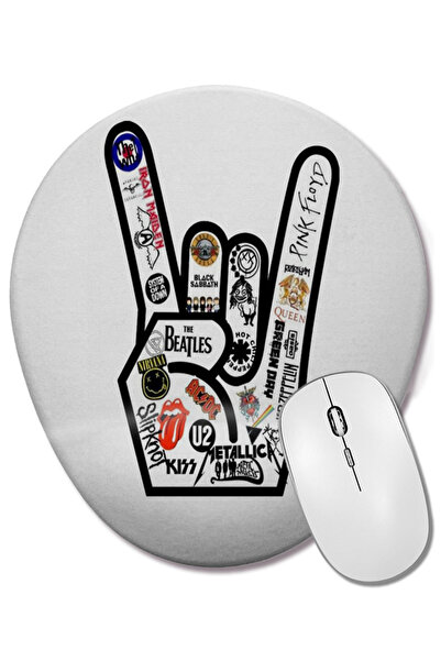 BASKI DÜNYASI Mouse Pad oval Rock n' Roll cu suport pentru încheietura mâinii